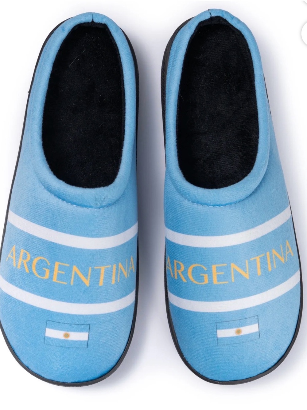Argentina Blue Slip-On Plush Slippers World Cup Fifa 2026 SZ Medium 7-8